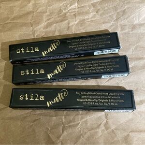 3 x STILA MATTE STAY ALL DAY DUAL ENDED LIQUID EYE LINER